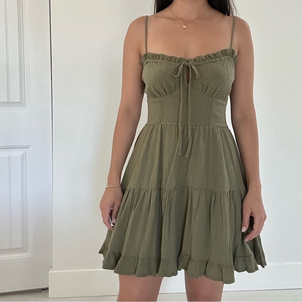 SHEIN Tie Front Mini Dress for Summer